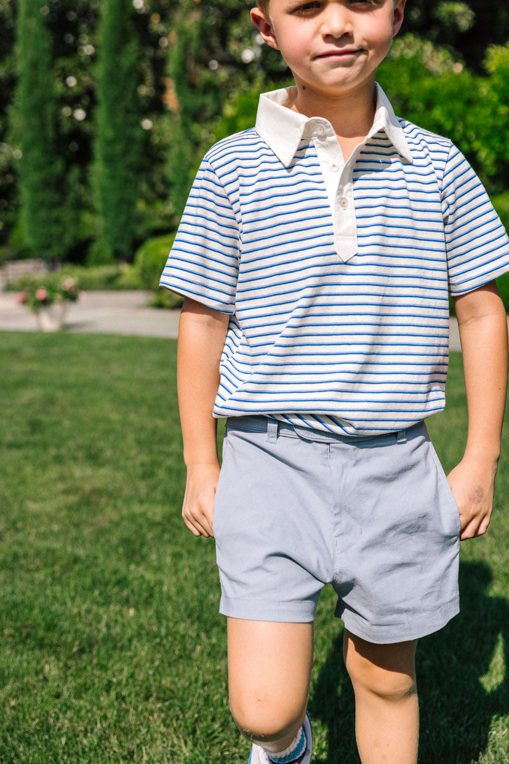 Older Boy's Como Linen Blend Shorts
