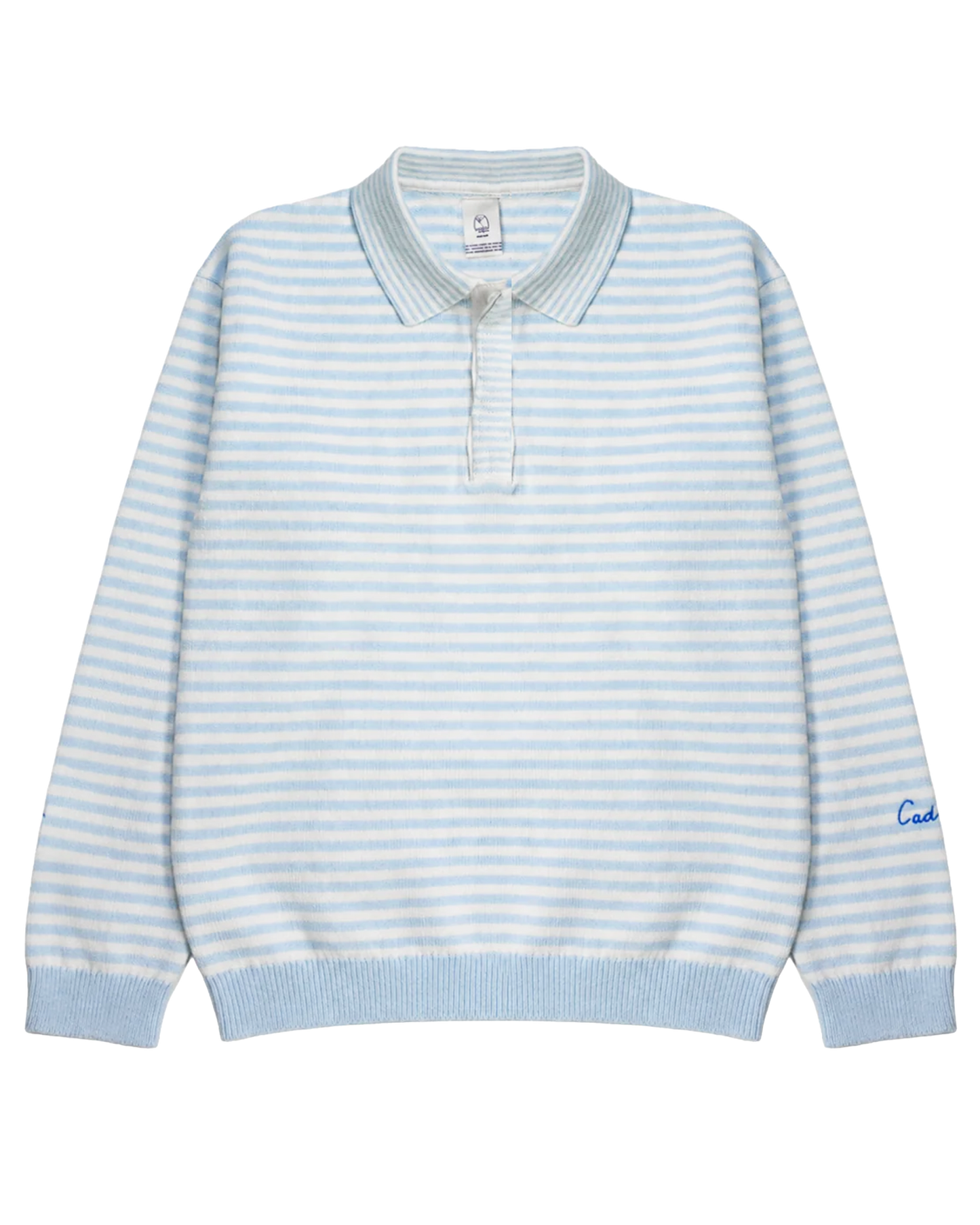 Cropped Long Sleeve Knit Polo (PRESALE)