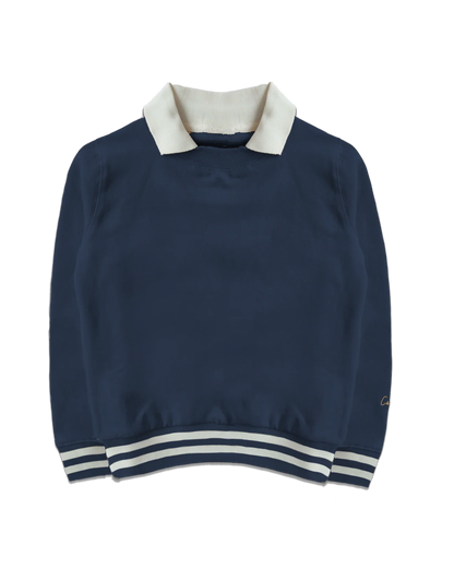 Collared Crewneck Sweatshirt