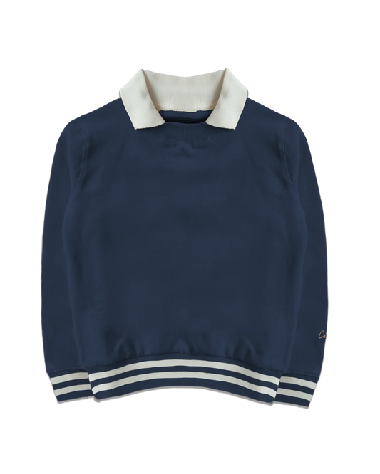 Collared Crewneck Sweatshirt