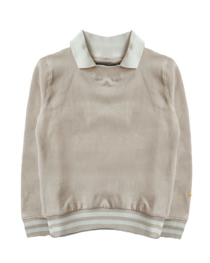 Women's Collared Crewneck Sweatshirt