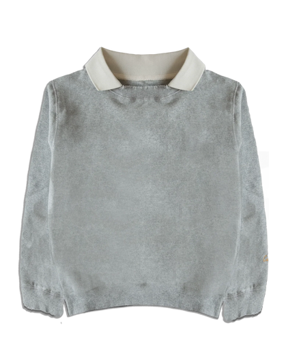 Women's Collared Crewneck Sweatshirt