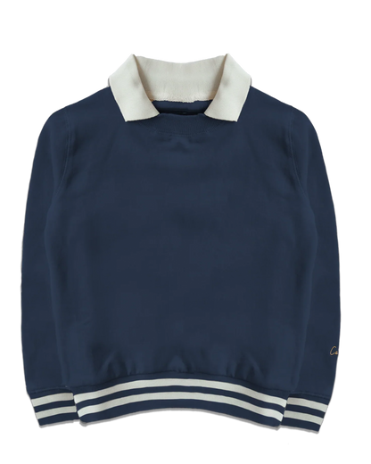 Women's Collared Crewneck Sweatshirt