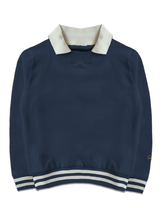 Women's Collared Crewneck Sweatshirt