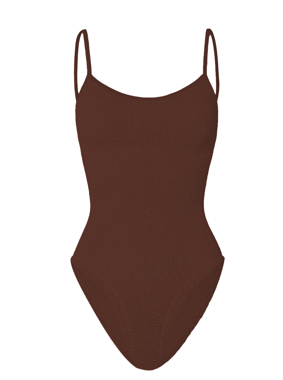 Adjustable Strap Crinkle Swimsuit