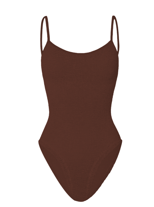 Adjustable Strap Crinkle Swimsuit