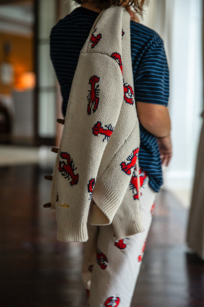 Intarsia Boyfriend Sweater-Jacket
