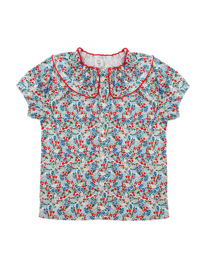 Poplin Short Sleeve Top