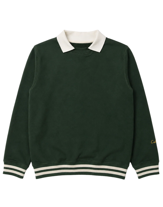 Women's Collared Crewneck Sweatshirt