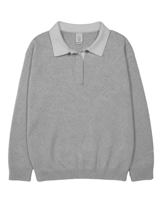 Long Sleeve Knit Polo (PRESALE)