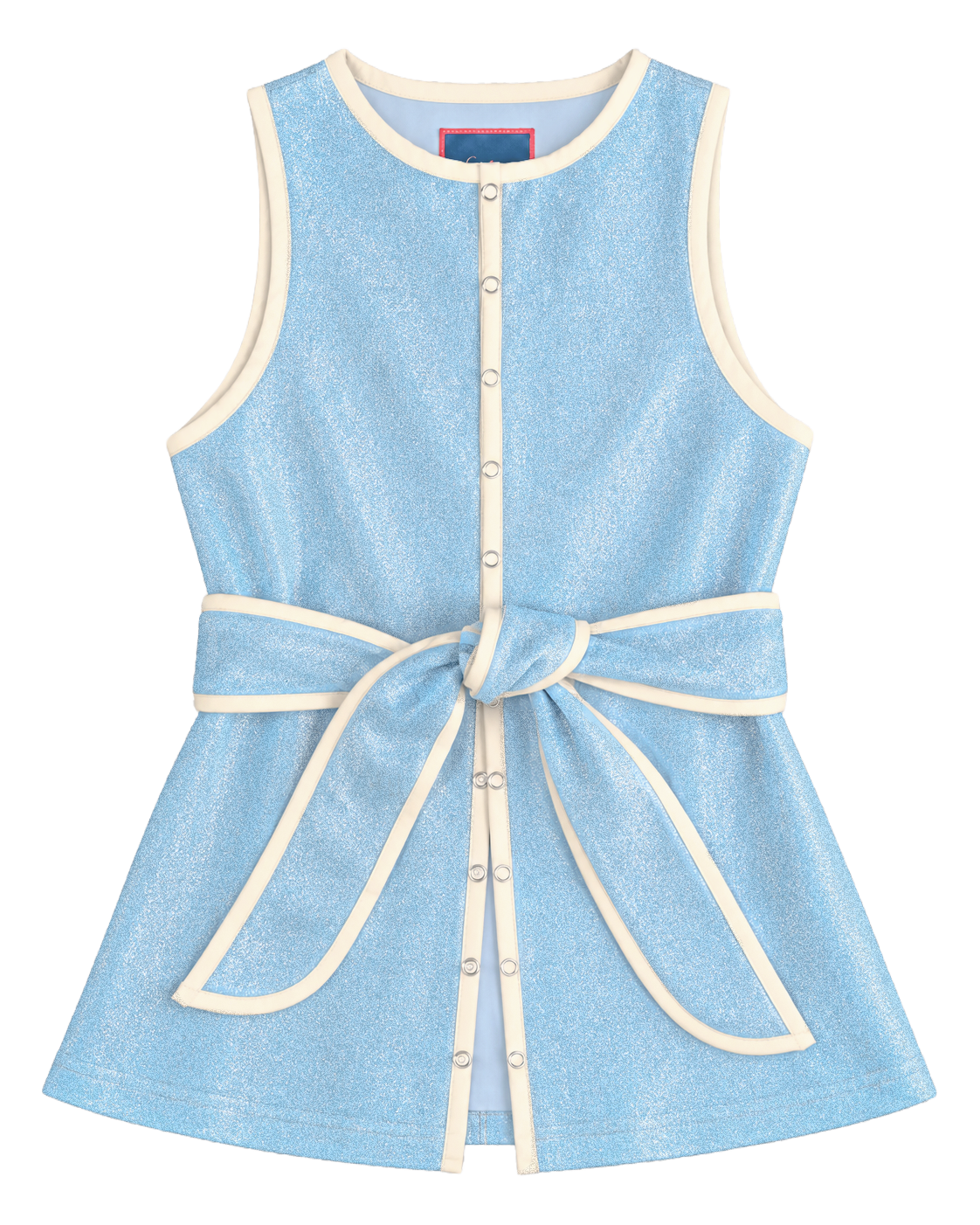Long Line Lurex Vest