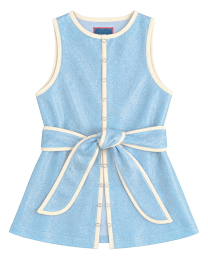 Long Line Lurex Vest