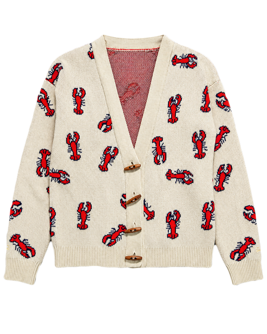 Intarsia Boyfriend Sweater-Jacket