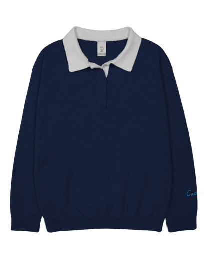 Long Sleeve Knit Polo (PRESALE)