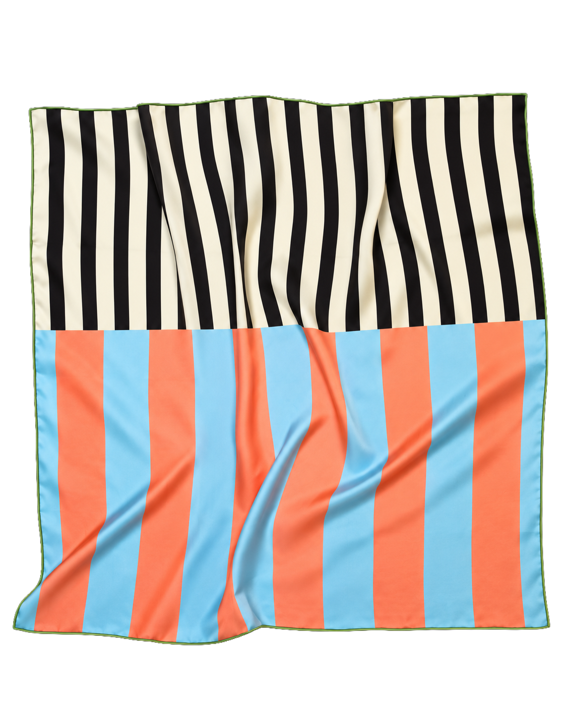 Rolled Edge Oversized Silk Scarf