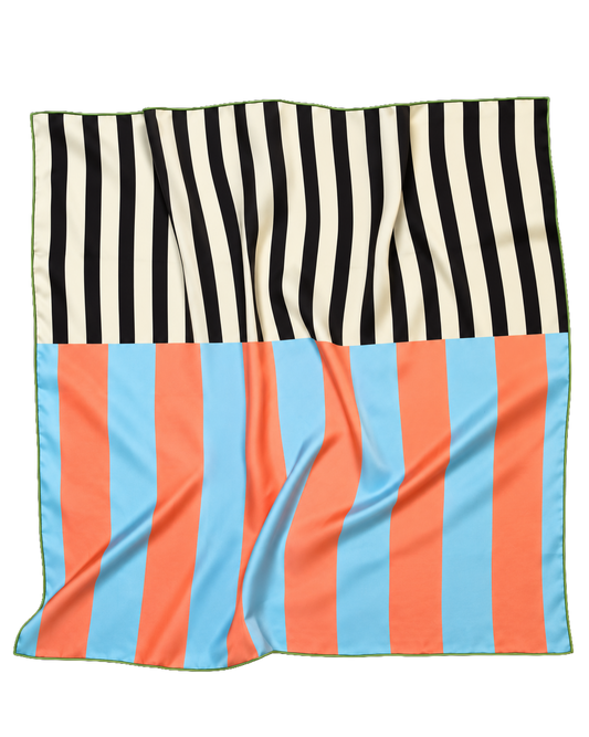 Rolled Edge Oversized Silk Scarf
